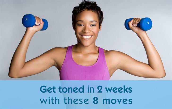 Get toned in 2 weeks with these 8 moves