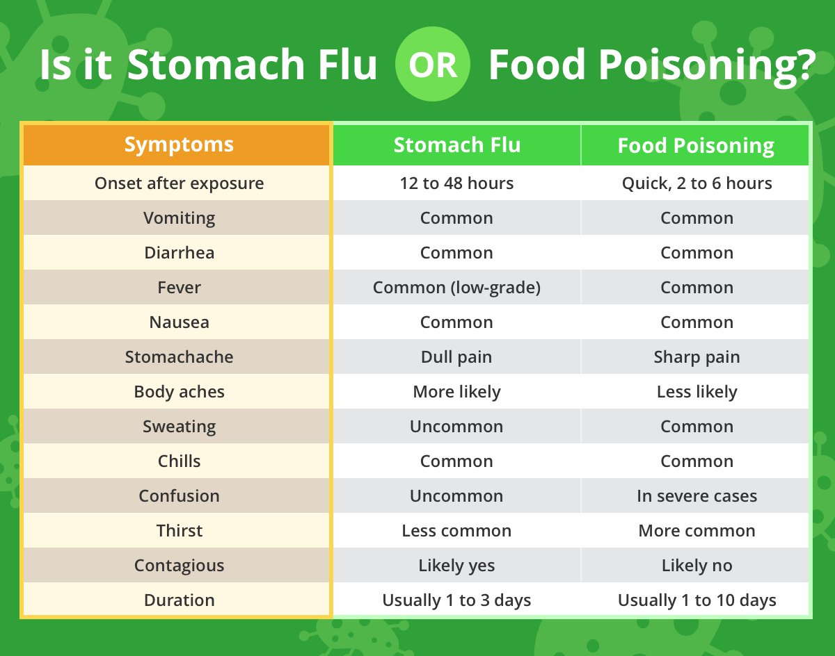 Whats the Difference Between Stomach Flu and Food ...