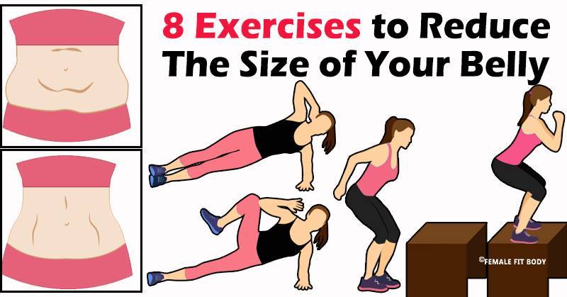 8 Exercises to Reduce The Size of Your Belly