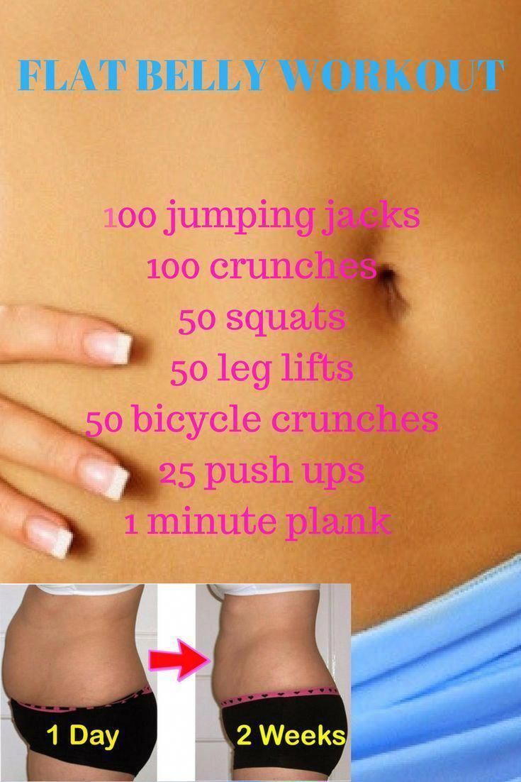 Flat belly workout, get a flat belly in 2 weeks with these ...