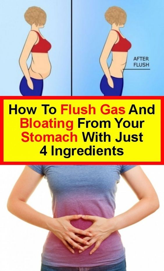 How to Flush gas with just 4 ingredients Your stomach in ...