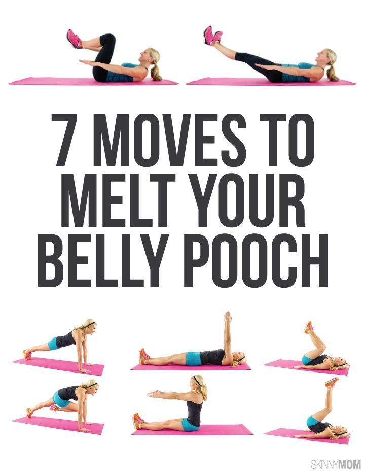 Lower belly exercises to get rid of your pooch!
