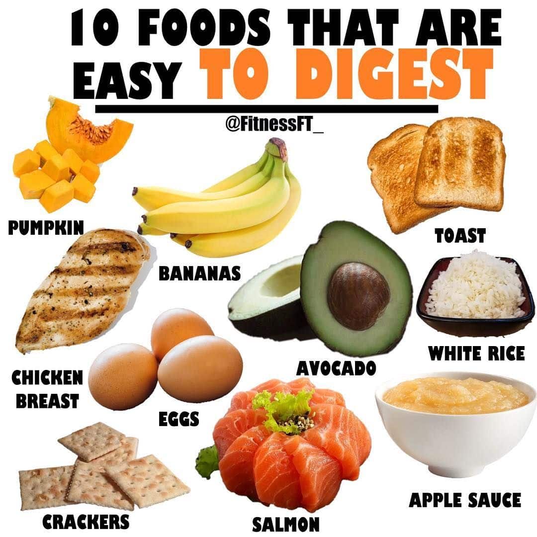 FOODS THAT ARE EASY TO DIGEST