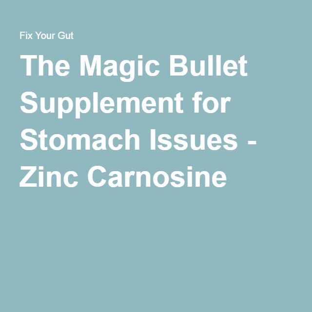 The Magic Bullet Supplement for Stomach Issues